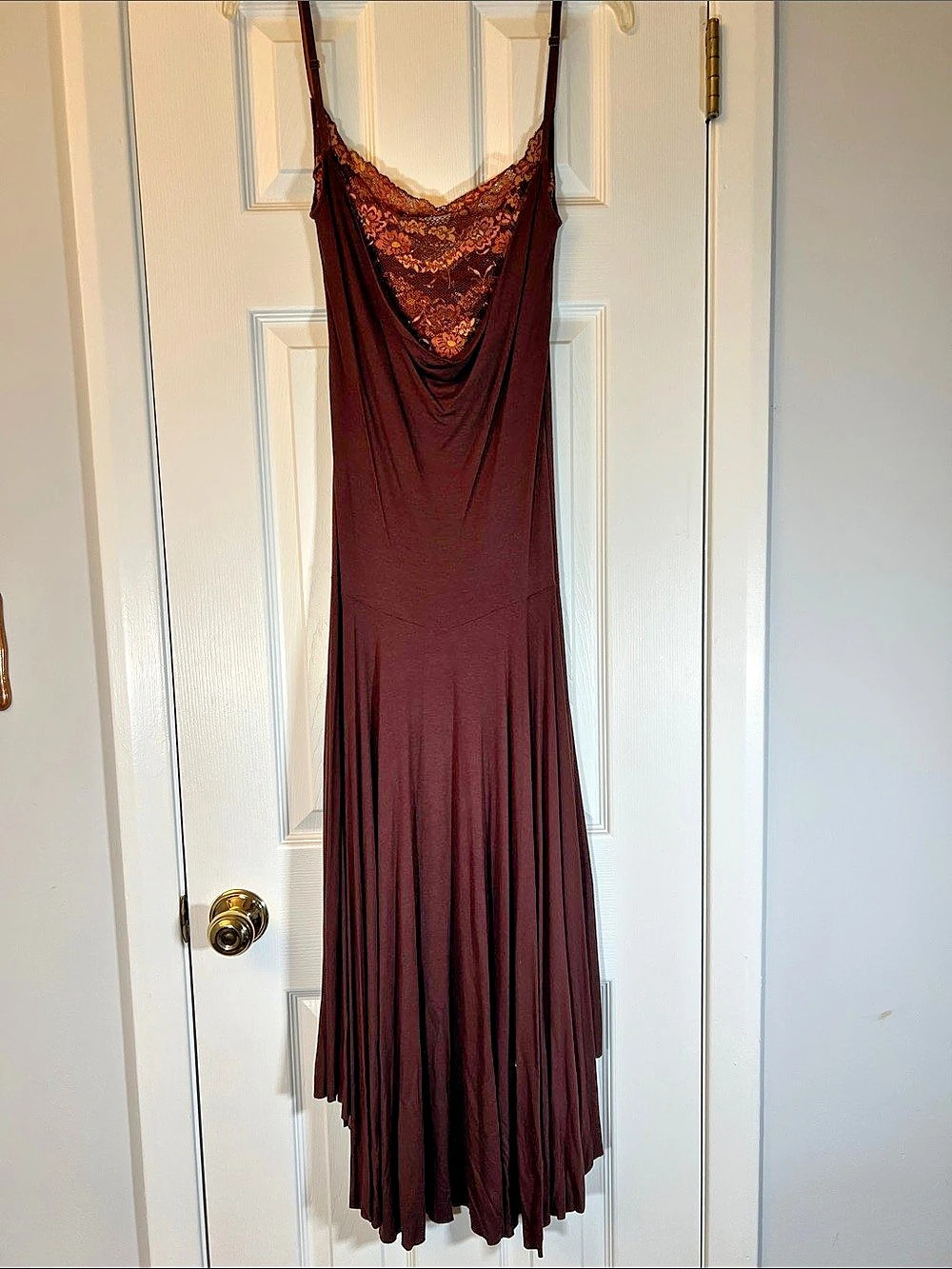 Cosabella Lace Slip Whimsigoth Fairy Dress in Brown Size Small